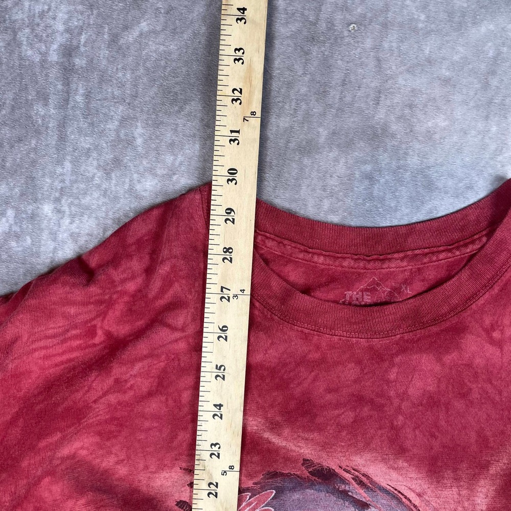 The Mountain Ole Miss Rebels Football Tie Dye Graphic T-Shirt Red Mens XL - Picture 5 of 6